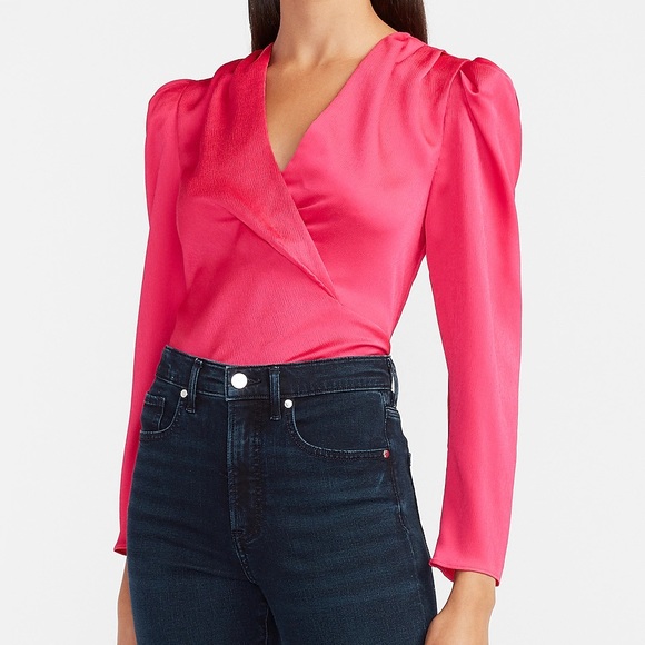 Express Hot pink blouse NWOT